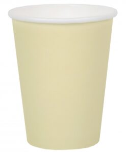 gobelet jaune pastel carton