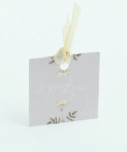 Etiquette dragees theme champetre