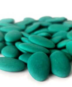 Dragées chocolat vert foncé mat