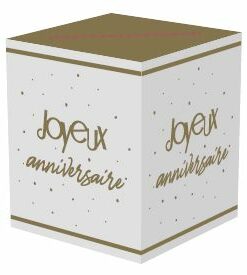 Urne joyeux anniversaire tirelire Joyeux anniversaire Or doré