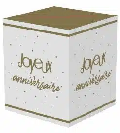 Urne joyeux anniversaire tirelire Joyeux anniversaire Or doré
