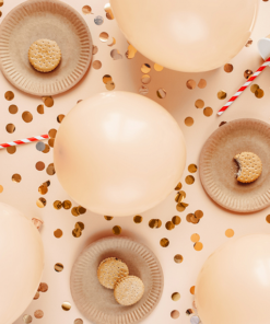 Ballon biodégradable peche clair