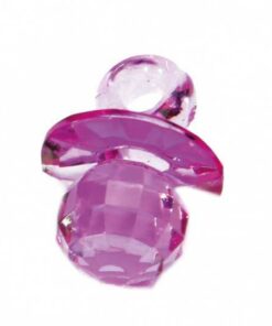 pendentif tétine plexi violet