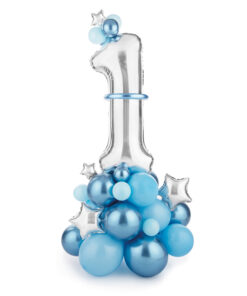 Bouquet ballon chiffre deco anniversaire 1 an garcon