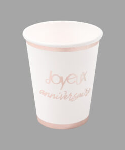 Gobelet anniversaire rose gold