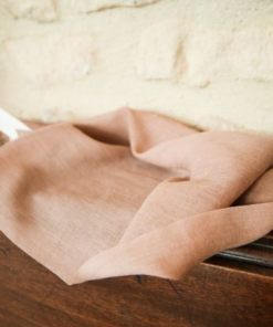 Alternative view of Chemin de Table - Mousseline - Vieux Rose