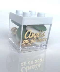 cube a dragees lego blanc