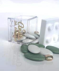 cube a dragees lego blanc