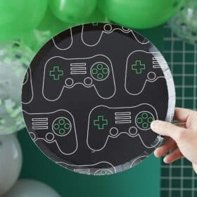 assiette anniversaire jeu video theme gamer
