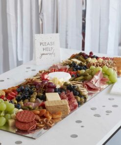 Plateaux cartonné argenté