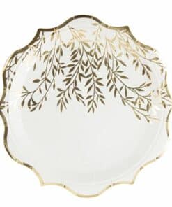 assiette jolis brins blanc