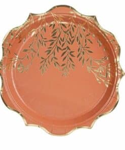 assiette jolis brins terracotta