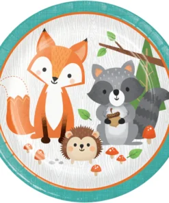 assiettes animaux de la forêt