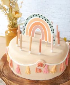 pic a gâteau arc en ciel