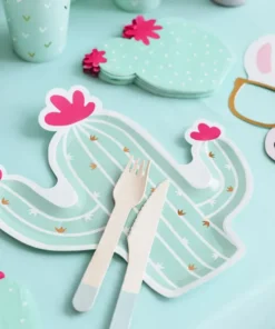 Alternative view of Assiette Cactus - Lot de 6