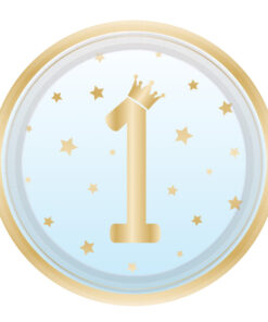 assiette 1an bleu pâle