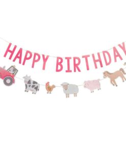 guirlande happy birthday animaux de la jungle