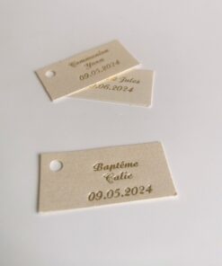 Etiquette dragees rectangle