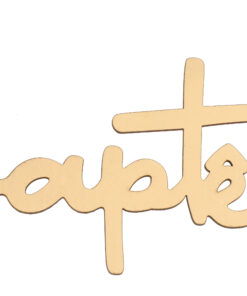 Centre de table Baptême doré en bois