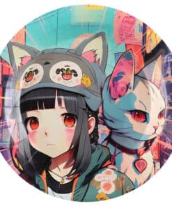 Assiette Manga - Lot de 10