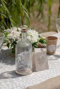 Bouteille Message - Mariage - Verre