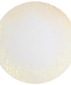 Set de table - Scintillant- Blanc et doré - Lot de 6