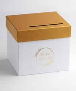 urne noces d'or blanc et or