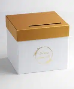 urne noces d'or blanc et or