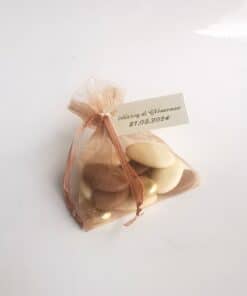 Sachet dragees taupe