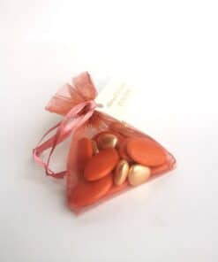 Sachet dragées terracotta