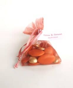 Sachet dragées terracotta