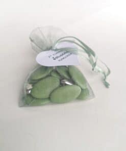 Sachet dragées vert eucalyptus
