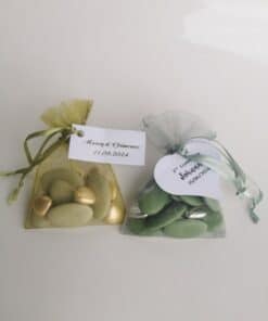 Sachet dragées vert eucalyptus