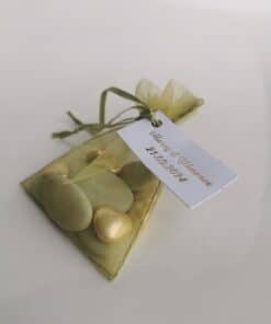 Alternative view of Sac à dragées organza - Sauge - Lot de 10