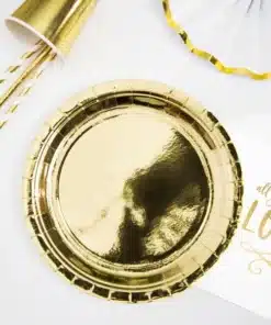 assiettes dorées