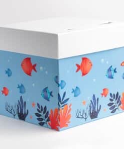 urne theme mer poissons