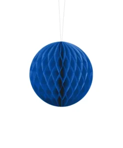boule alvéolée bleu 10 cm