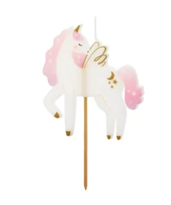 Bougie licorne anniversaire