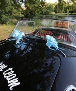 Alternative view of Noeud Voiture Mariage - Bleu - Lot de 5
