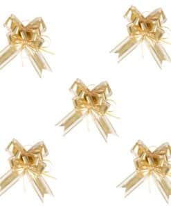 Noeud deco voiture or doré mat