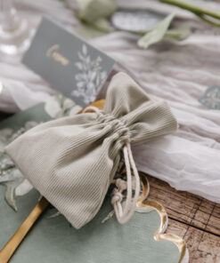 Sachet dragées vert de gris