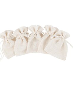 Sachet dragées effet lin