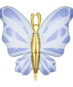 ballon papillon mauve