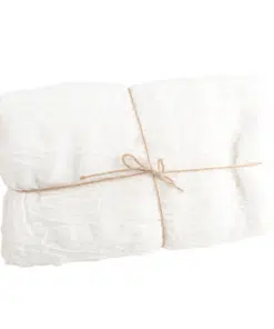 chemin de table froissé blanc cassé