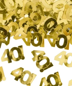 confettis 40 ans doré