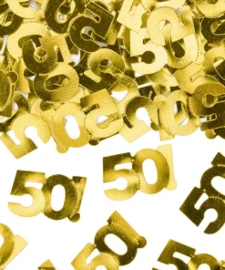confettis 50 ans doré
