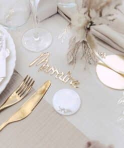 Alternative view of 2 Déco Parrain et Marraine - Plexi Or