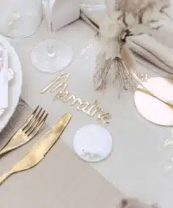 Alternative view of 2 Déco Parrain et Marraine - Plexi Or