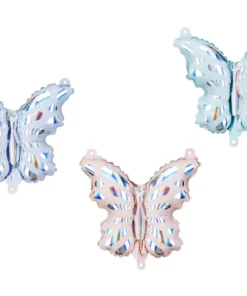 ballons papillons irisé