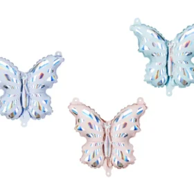 ballons papillons irisé